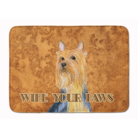 Carolines Treasures Silky Terrier Wipe your Paws Machine Washable Memory Foam Mat LH9445RUG
